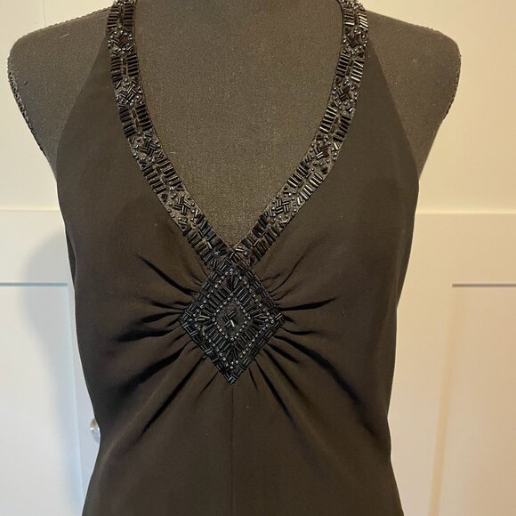 VTG JONES NEW YORK Womens Black Evening Cocktail Dress - Sz 8 - Picture 5 of 8